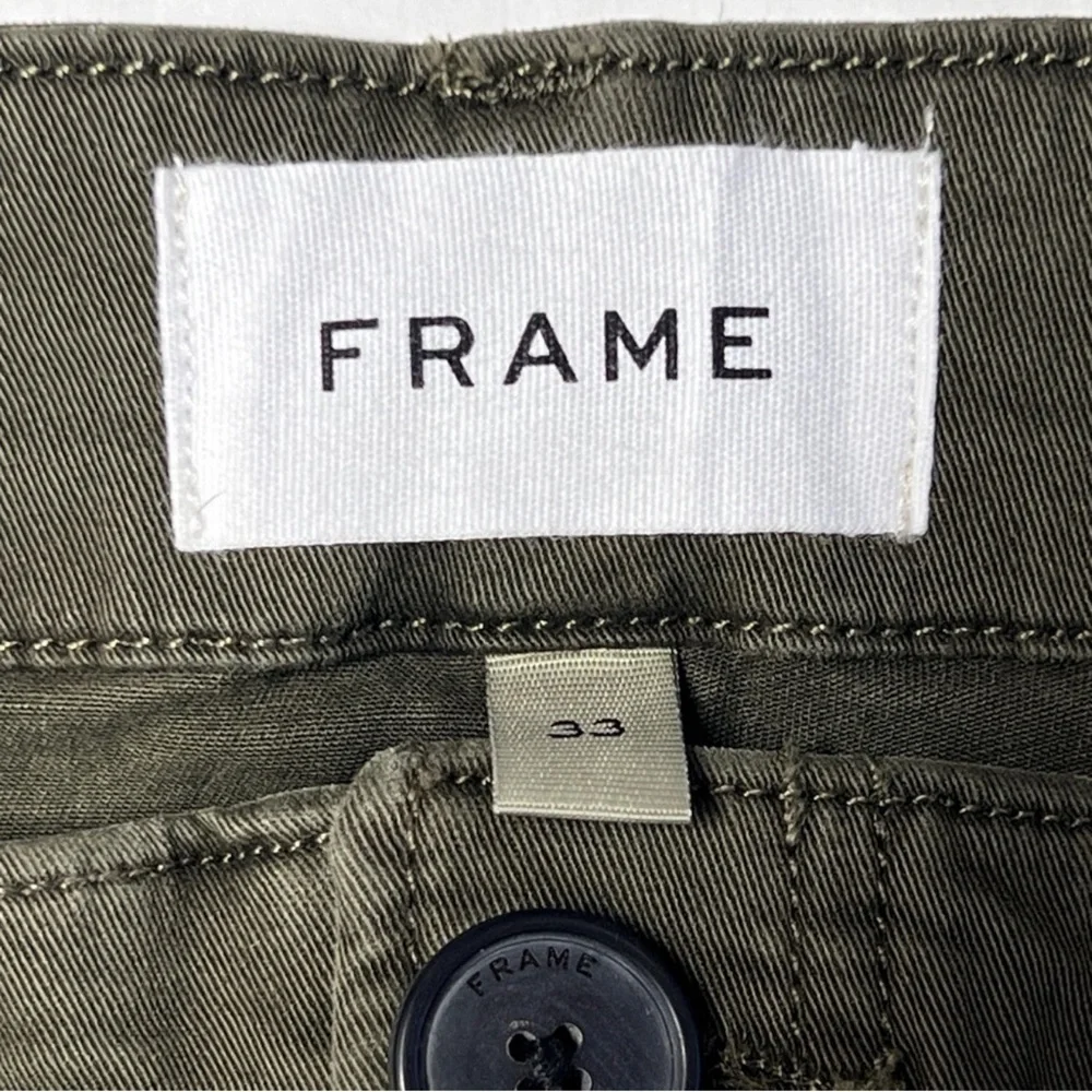 NWT Frame Olive Green Utility Pants, Size 33 - Picture 8 of 11